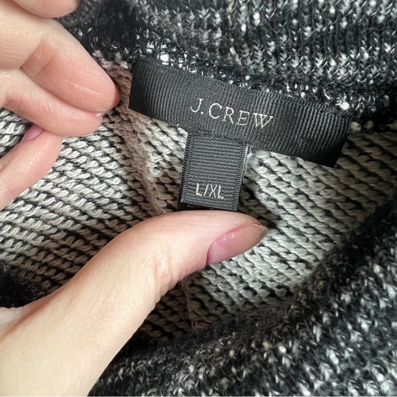 J. Crew Black Space Dye Funnel Neck Pullover Sweater - Picture 2 of 4